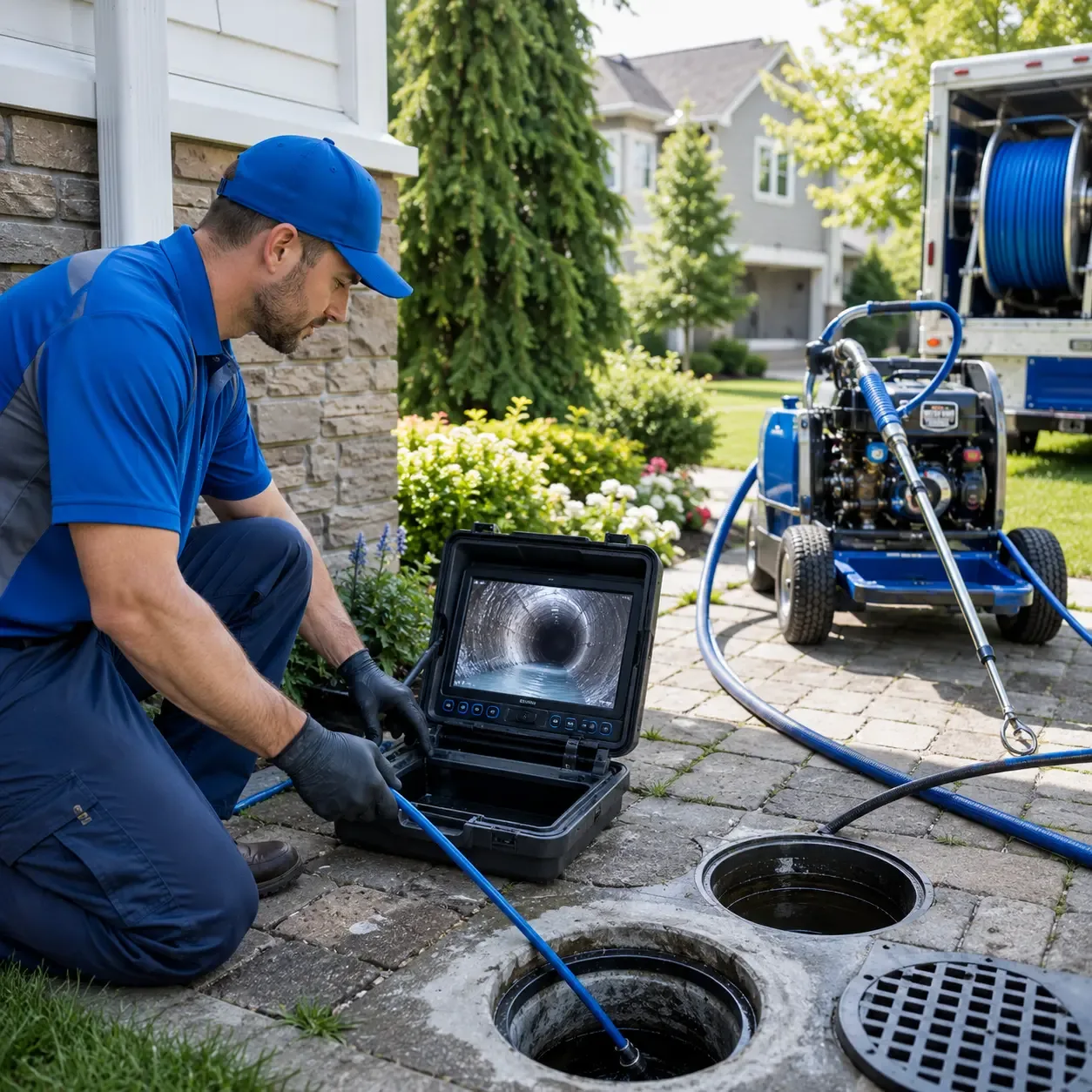 Outdoor drain cleaning professionals serving Carversville, PA
